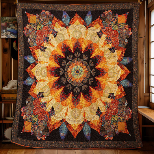 Vibrant Mandala WU2001078CL Quilt