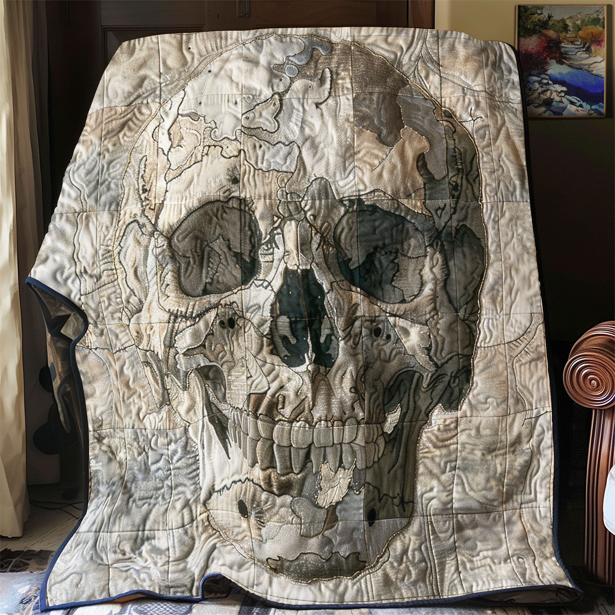 Ancient Skull WU0201016CL Quilt