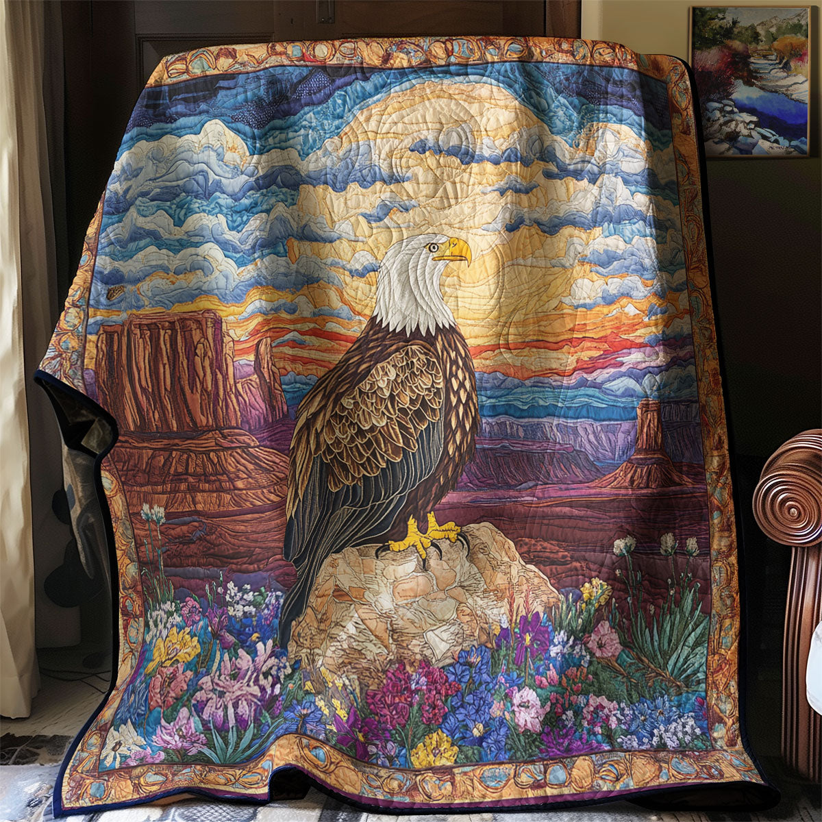 Bald Eagle Into The Wild WU1803057CL Quilt