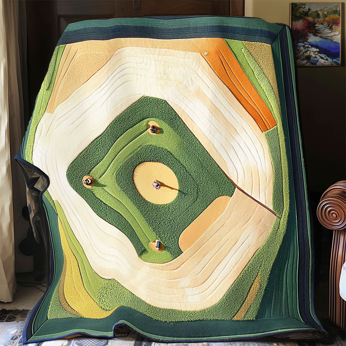 Baseball Field WU1501003CL Quilt