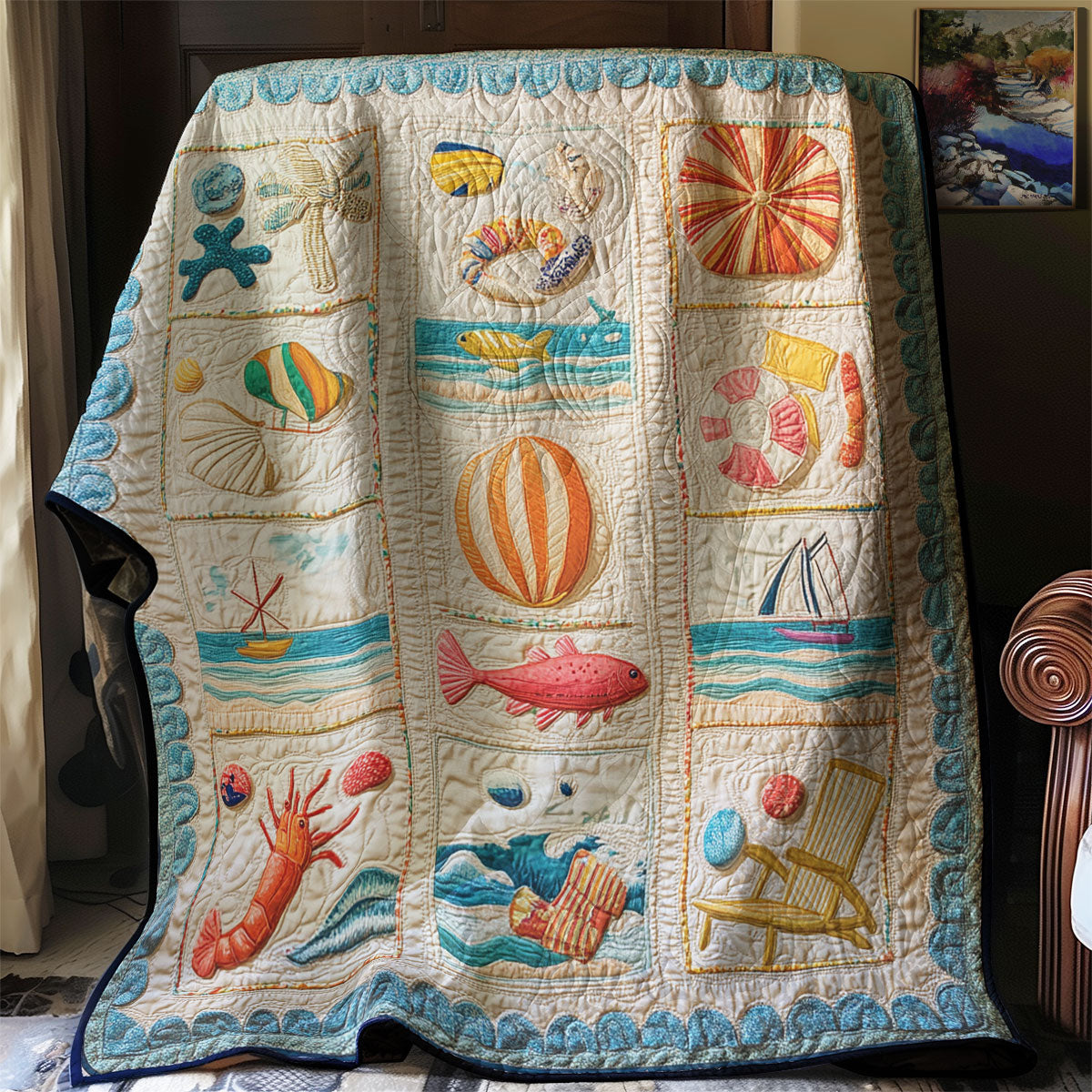 Beach Lover WU1803086CL Quilt