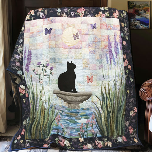 Black Cat’s Secret Garden WU1303153CL Quilt