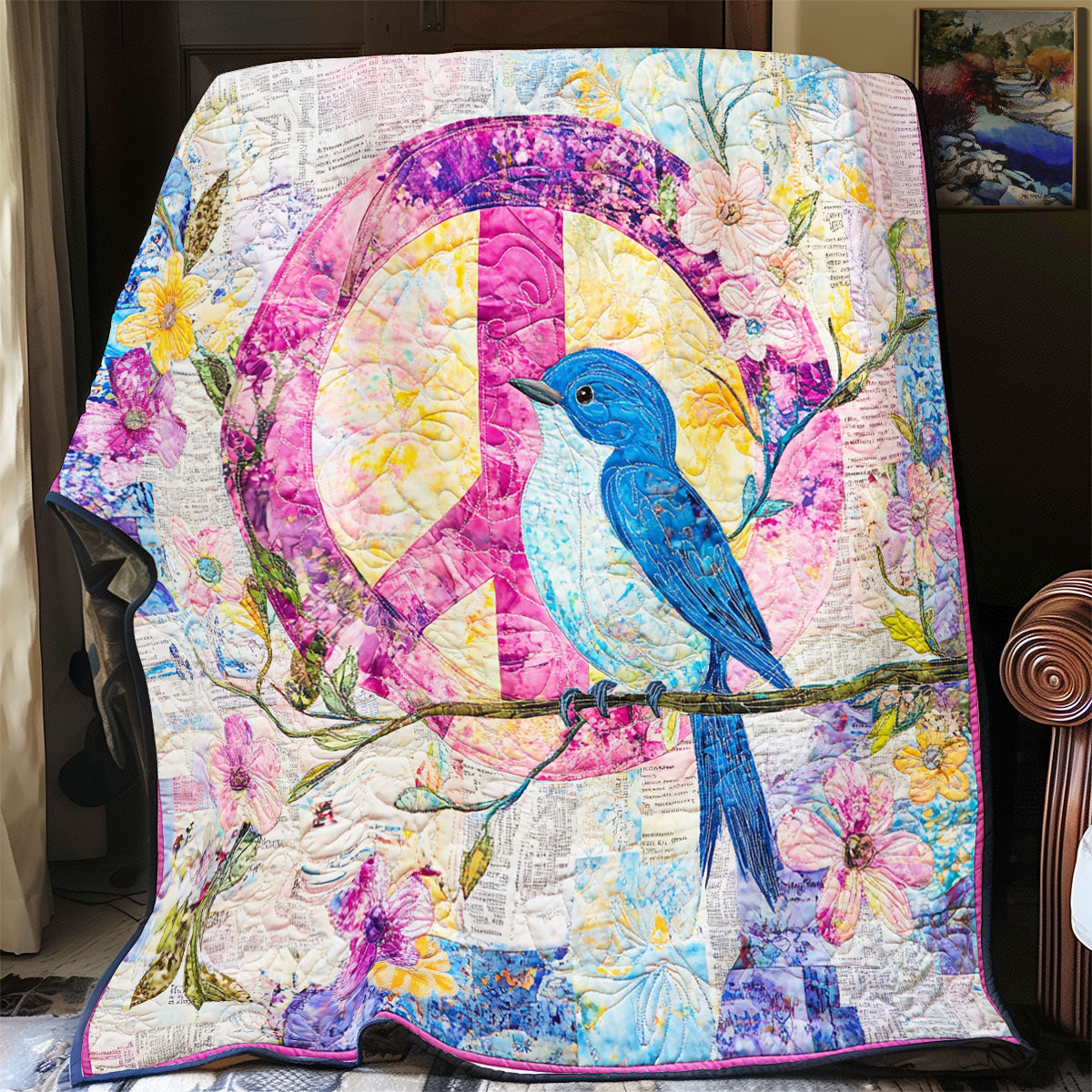 Bluebird Spring Time WU1002026CL Quilt