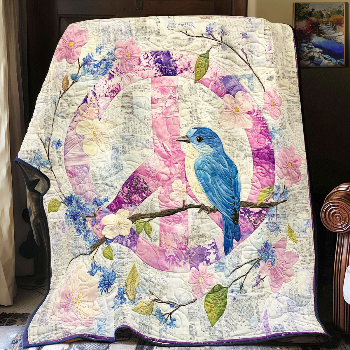 Bluebird Spring Time WU1002030CL Quilt