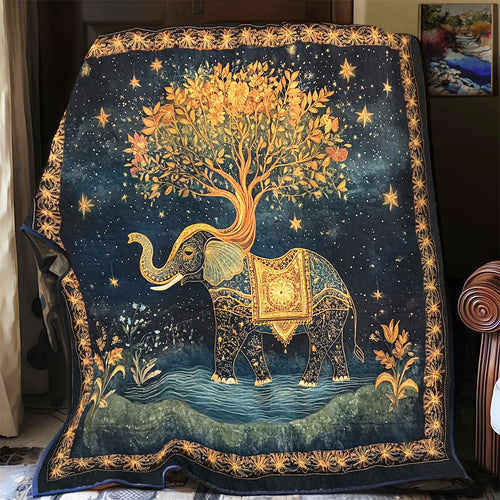 Boho Elephant Eternal Roots WU1303110CL Quilt