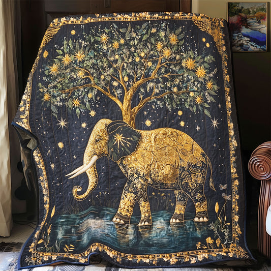 Boho Elephant Tree Of Life WU1303105CL Quilt