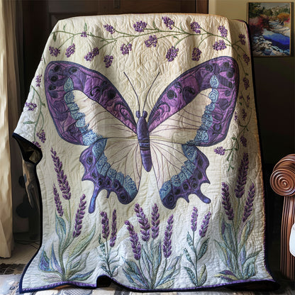 Butterfly Dancing In Lilac Sky WU1803021CL Quilt