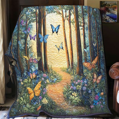 Butterfly Gentle Flight Through Spring WU1203052CL Quilt