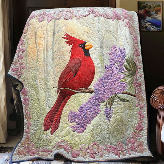 Cardinal Echoes In Red WU1203039CL Quilt