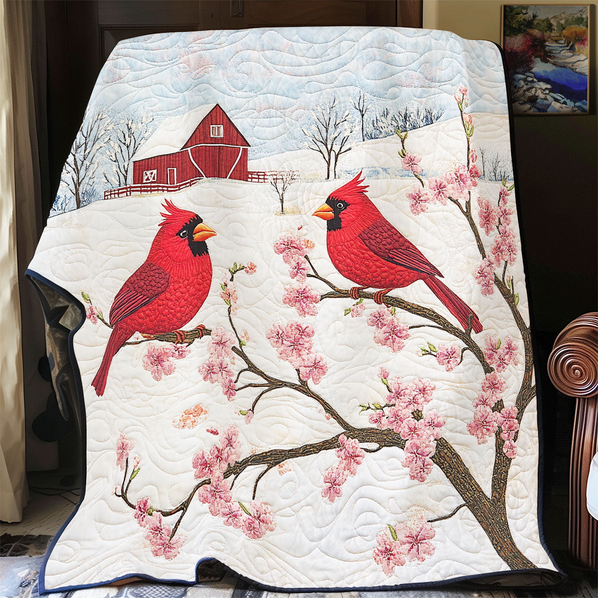 Cardinal Together Forever WU1002039CL Quilt