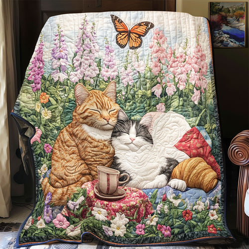 Cat One Fine Spring Day WU1302001CL Quilt