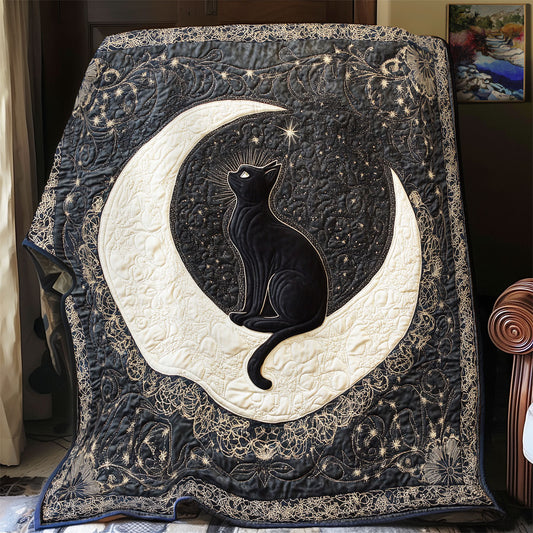 Cat Sparkle Moonlight WU0602062CL Quilt