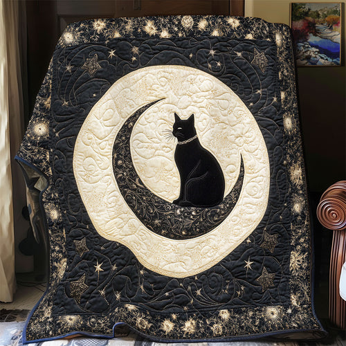 Cat Sparkle Moonlight WU0602063CL Quilt