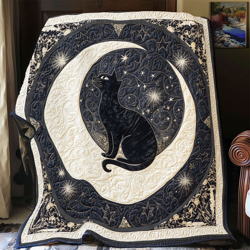 Cat Sparkle Moonlight WU0602065CL Quilt