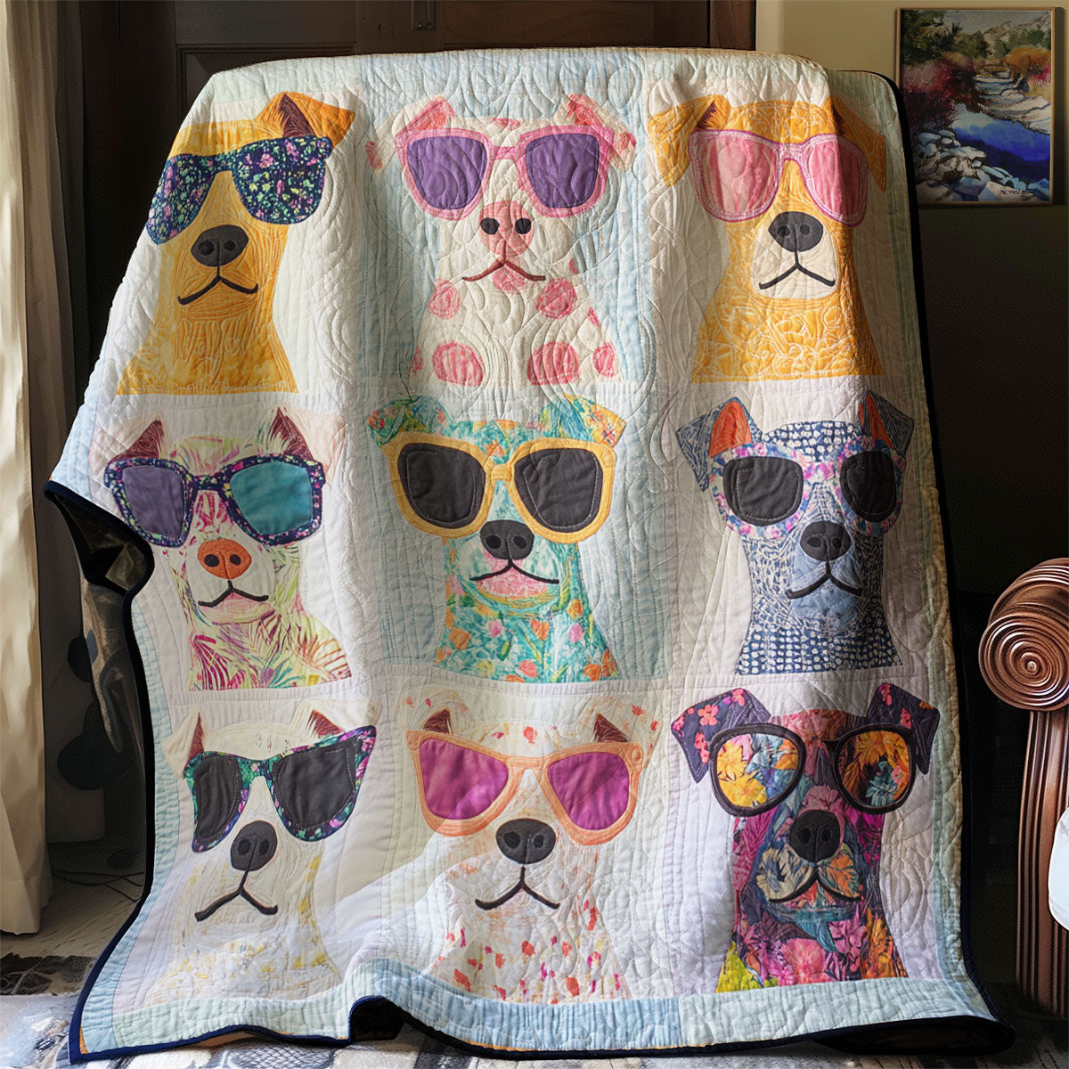 Cool Dog Gang WU1803069CL Quilt