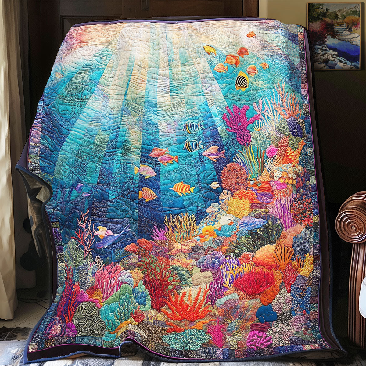 Coral Maritime Life WU1303097CL Quilt