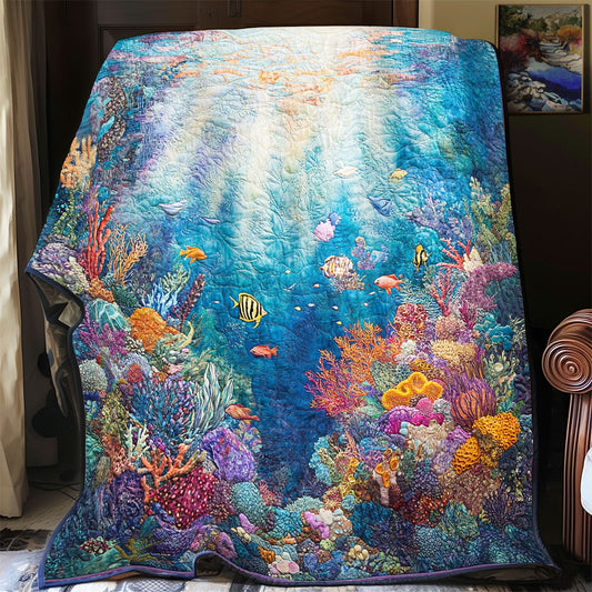 Coral Under The Waves WU1303142CL Quilt