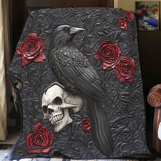 Crow And Skull WU0301084CL Quilt