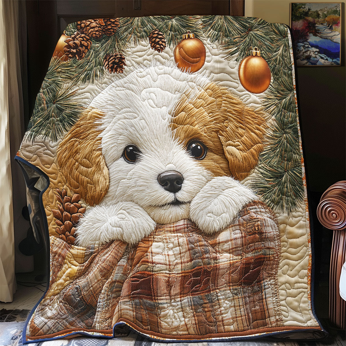 Cutie Puppy WU1302046CL Quilt