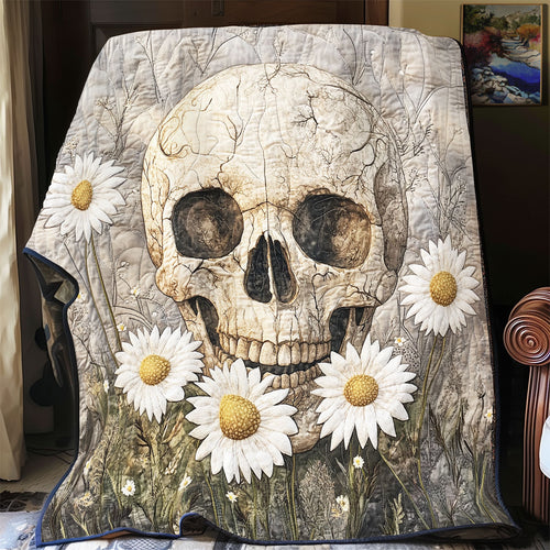 Daisy And Skull Life WU0602051CL Quilt