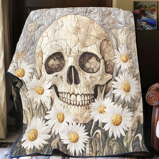 Daisy And Skull Life WU0602056CL Quilt