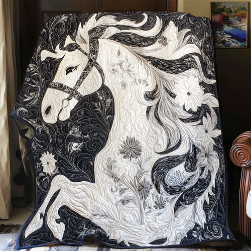 Dreamy White Horse WU0601019CL Quilt