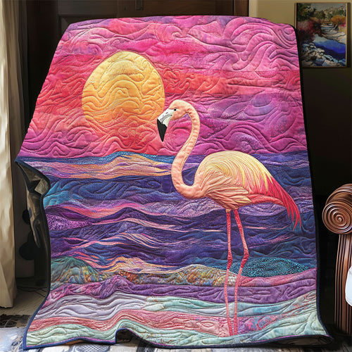 Flamingo Sunset Glow WU1102058CL Quilt