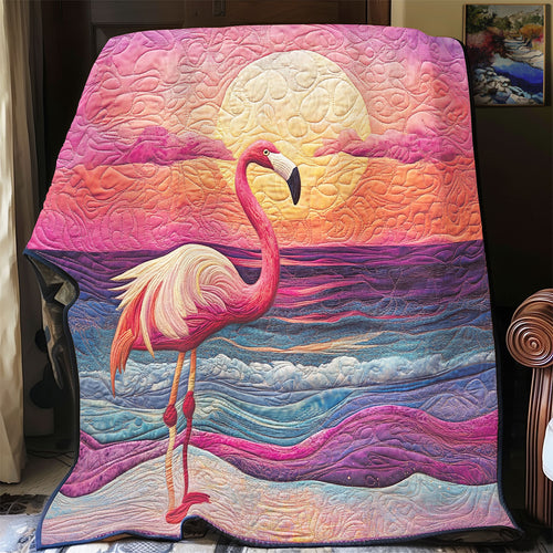 Flamingo Sunset Glow WU1102059CL Quilt