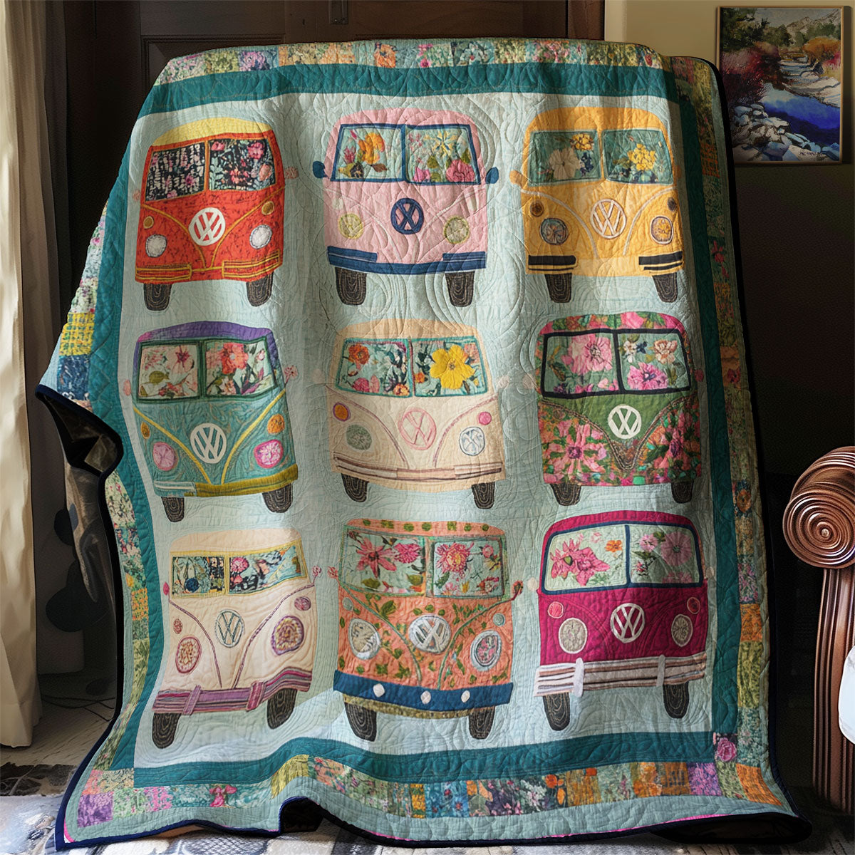 Floral Camper WU1803074CL Quilt