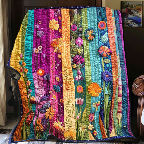 Floral Patchwork WU0502002CL Quilt