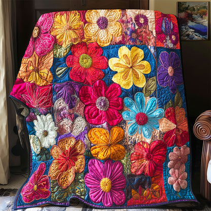 Floral Patchwork WU2301005CL Quilt