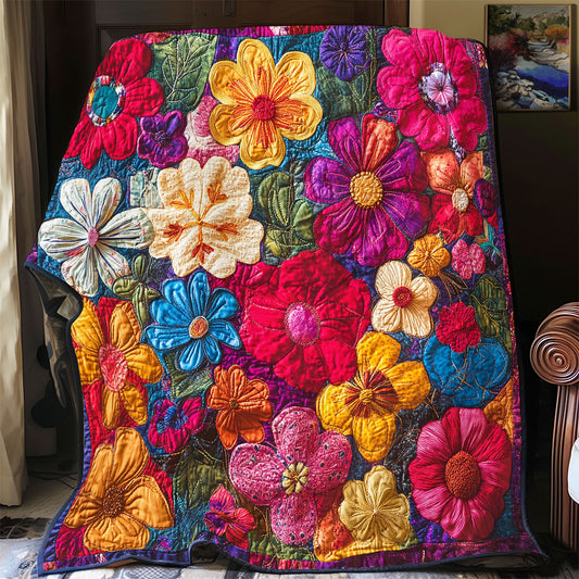 Floral Patchwork WU2301009CL Quilt