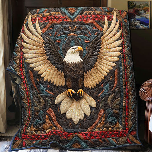 Flying Bald Eagle WU1102062CL Quilt