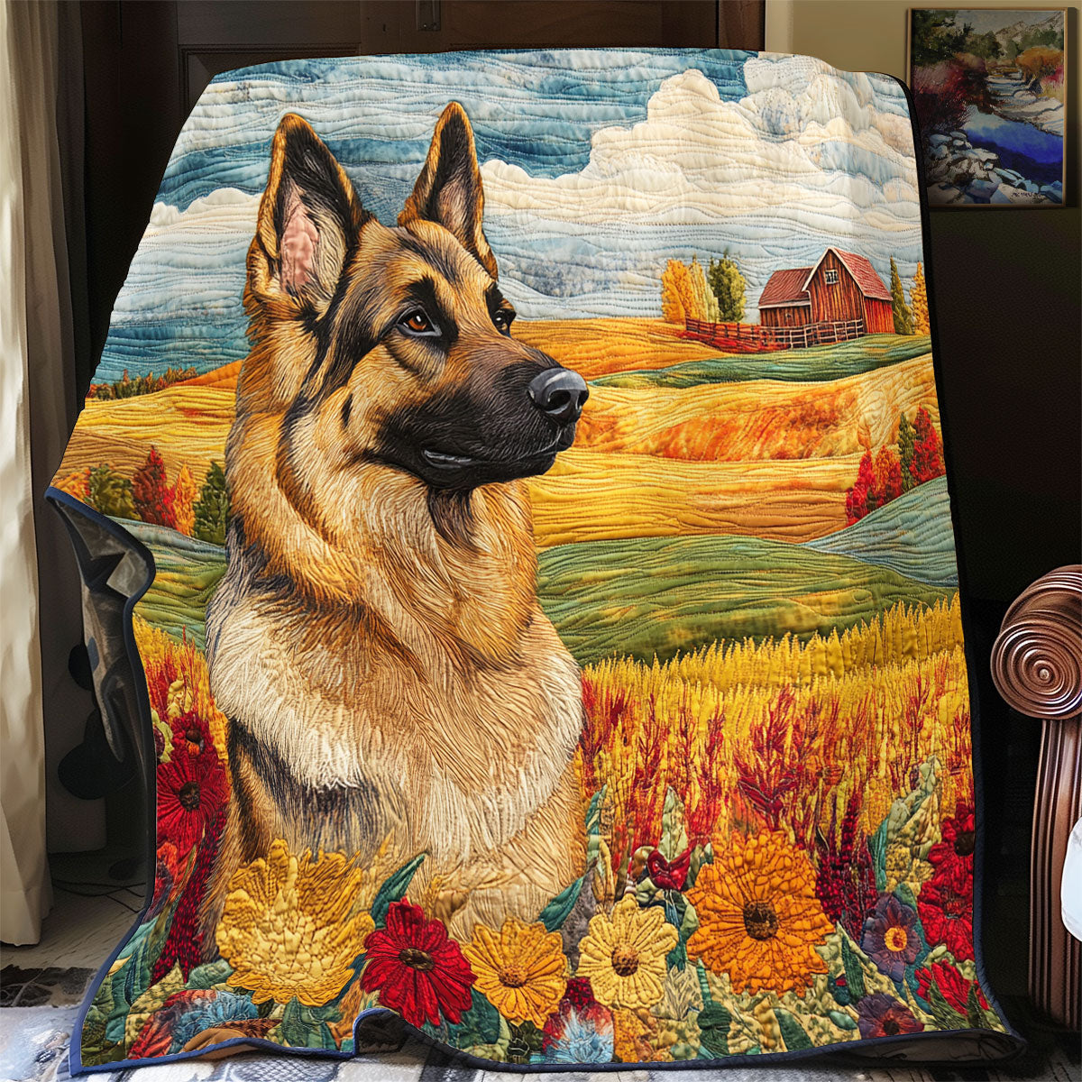 German Shepherd WU1302070CL Quilt