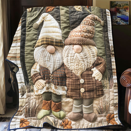 Gnome In The Forest WU0201055CL Quilt