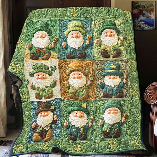 Gnome St.Patrick Day WU0301016CL Quilt