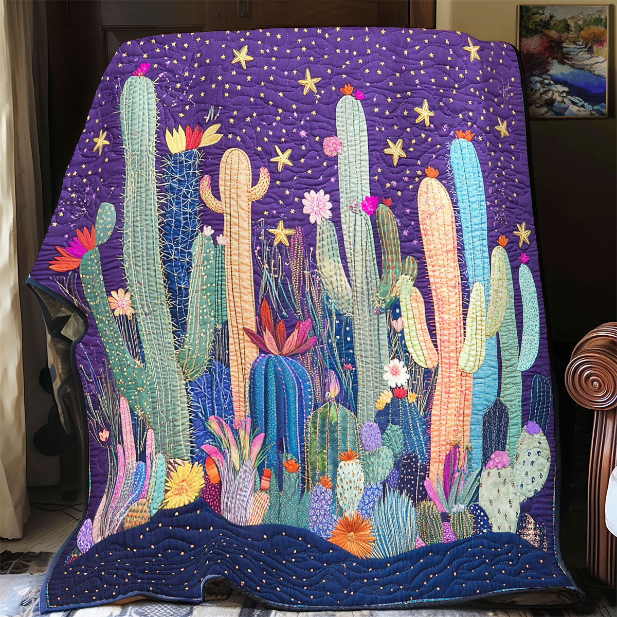 Lovely Cacti WU0602040CL Quilt