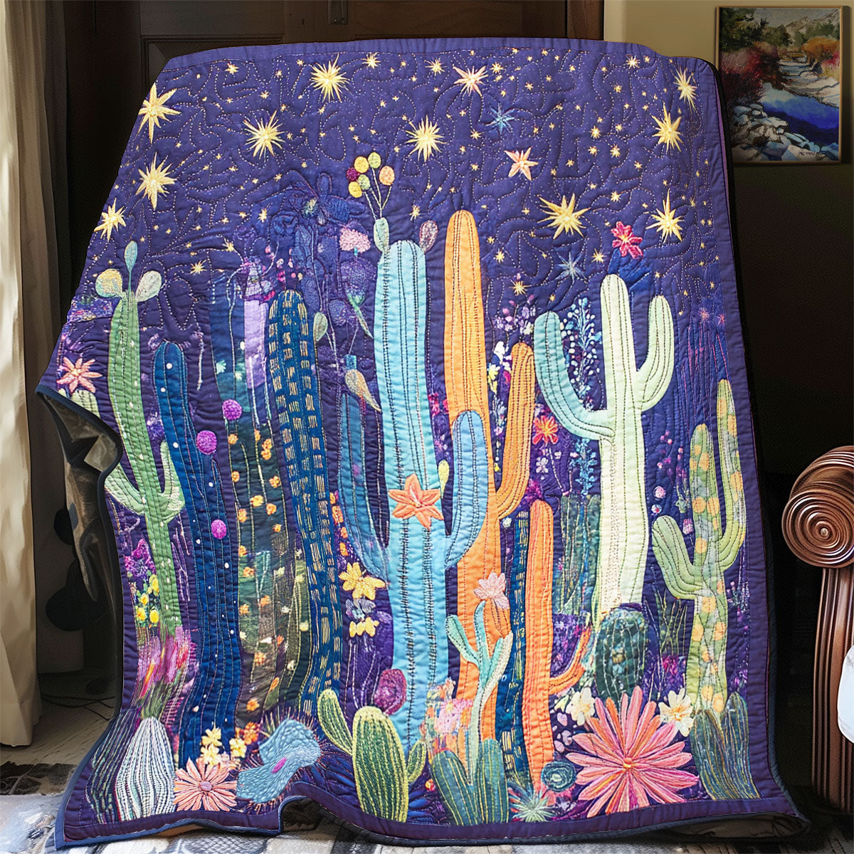 Lovely Cacti WU0602041CL Quilt