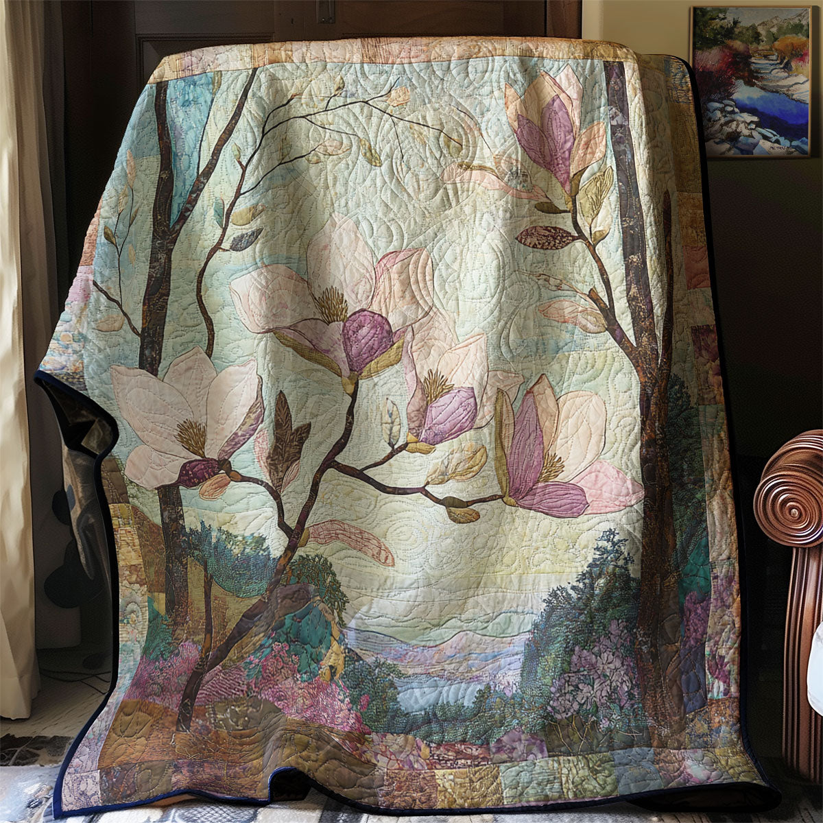 Magnolia Blooming WU1803075CL Quilt