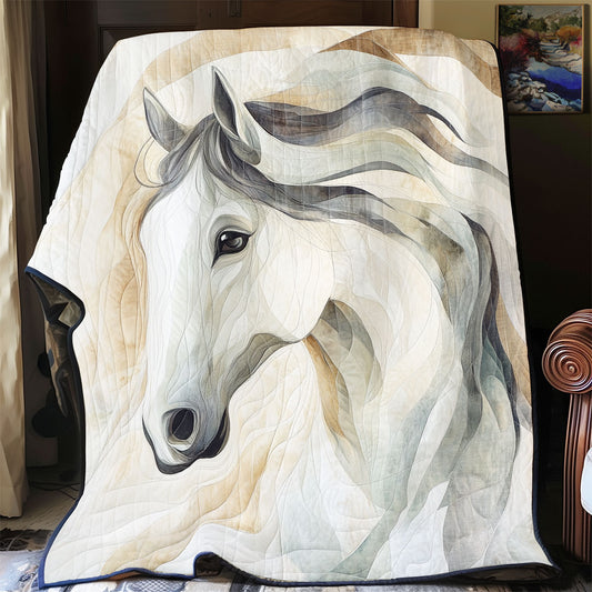 Majestic White Horse WU1801052CL Quilt