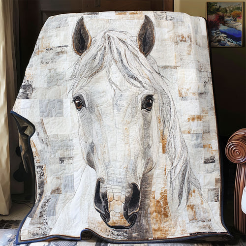 Majestic White Horse WU1801059CL Quilt