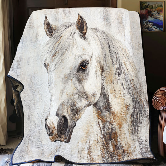 Majestic White Horse WU1801060CL Quilt