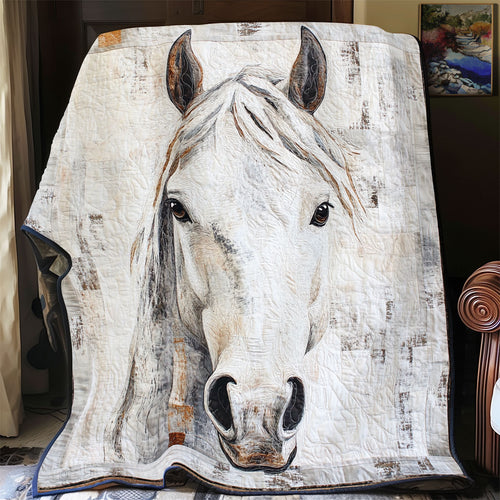 Majestic White Horse WU1801061CL Quilt