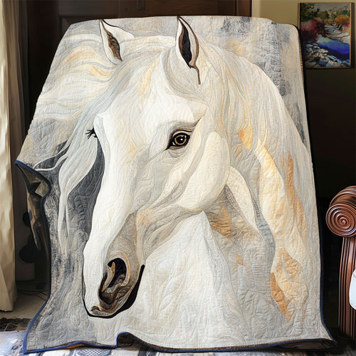 Majestic White Horse WU1801062CL Quilt