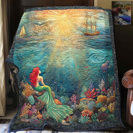 Mermaid Glowing Sunset WU0502028CL Quilt