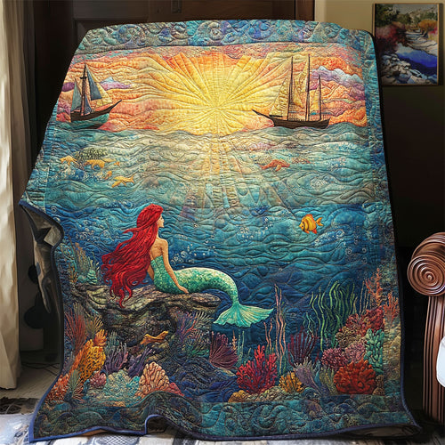 Mermaid Glowing Sunset WU0502029CL Quilt