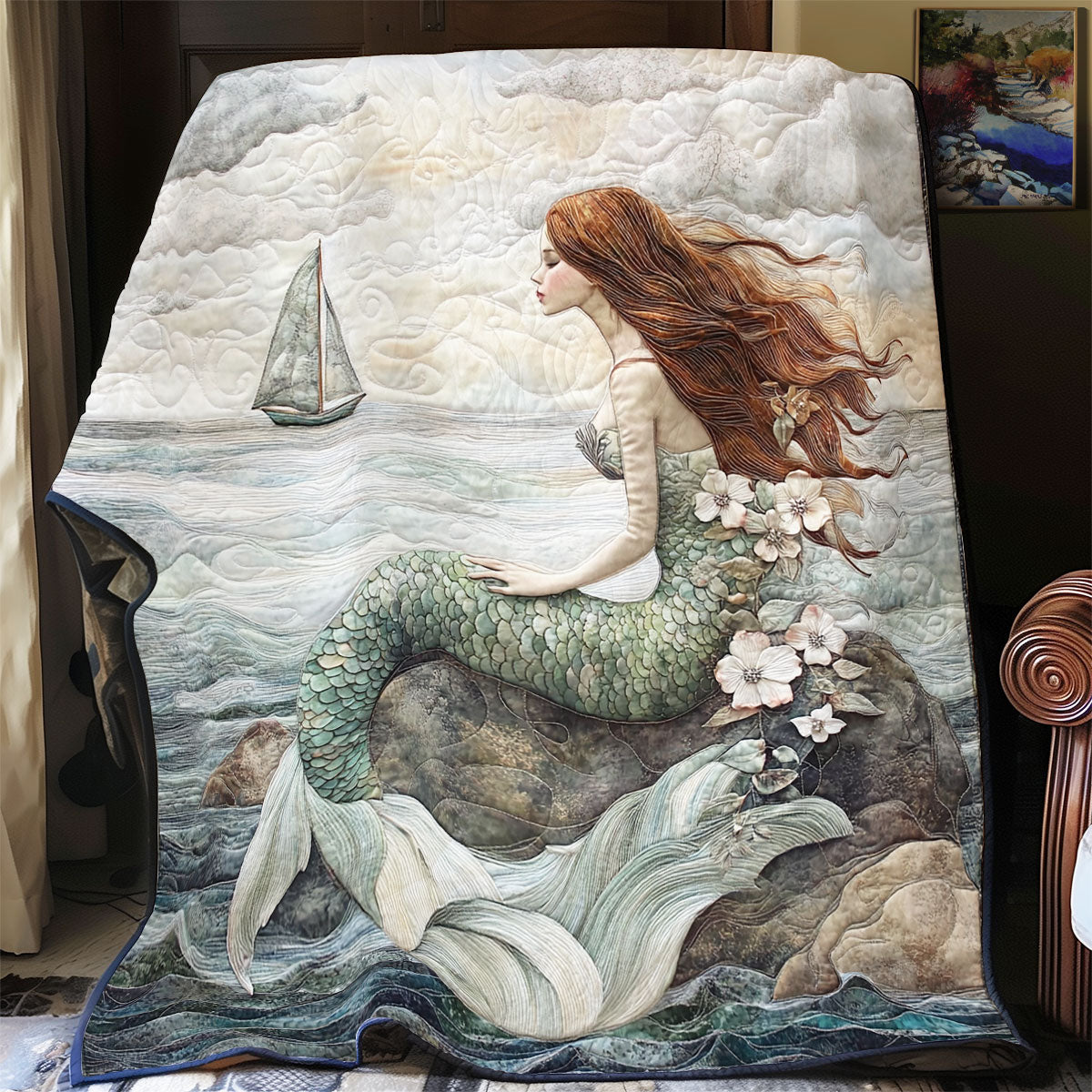 Mermaid Timeless Ocean WU1002052CL Quilt