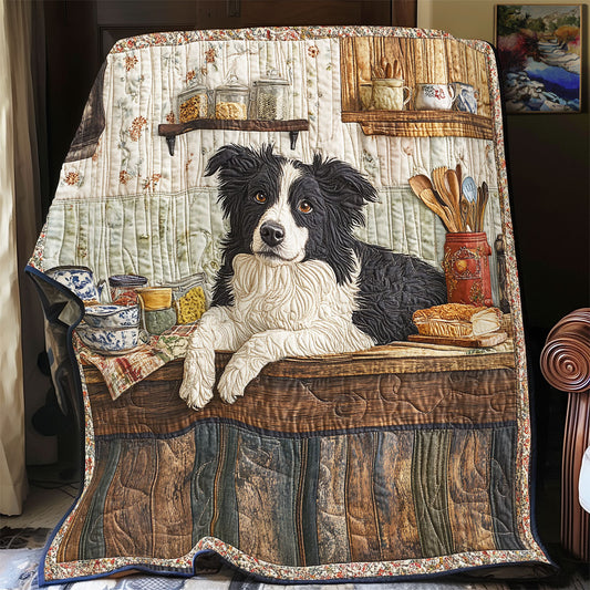 My Lovely Border Collie WU1302025CL Quilt