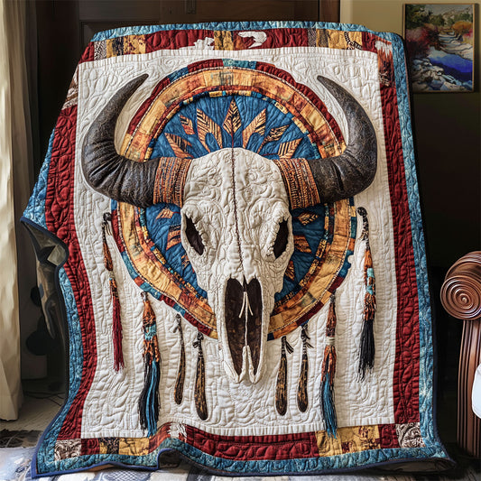 Native American Soul Of The Prairie Warrior WU1203083CL Quilt