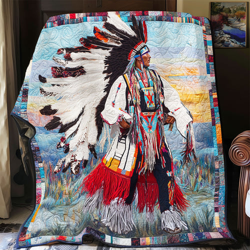 Native American Tribal Chief WU2301072CL Quilt